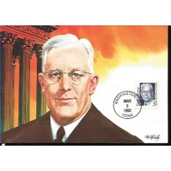 USA 1992, Earl Warren. CZ. SŁANIA. Karta maksimum