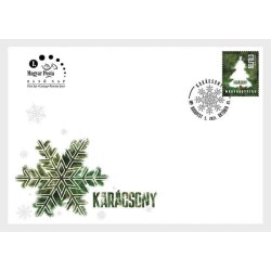 Węgry 2021, Boże Narodzenie, odmiana II ze śnieżką. FDC