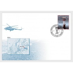 Łotwa 2021, Latarnia morska. FDC