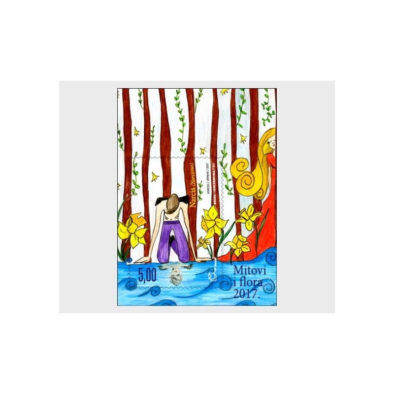 Bośnia 2017, Bajki i flora: kwiat narcyz **