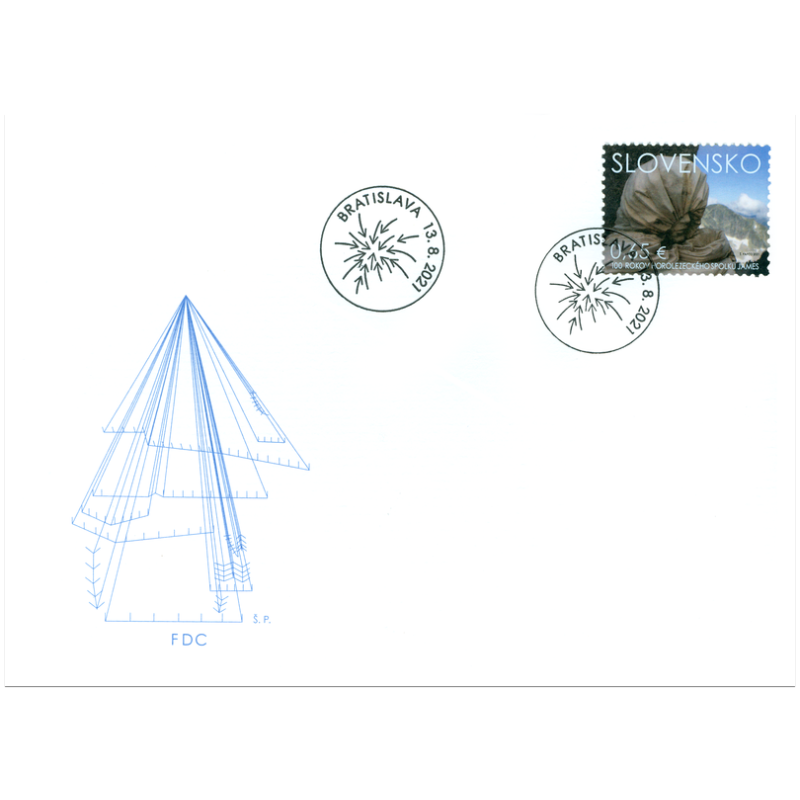 Słowacja 2021, Góry, ratownictwo. FDC