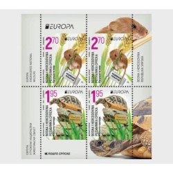 Bośnia 2021, EUROPA CEPT: fauna, żółw, mysz. Zeszycik **