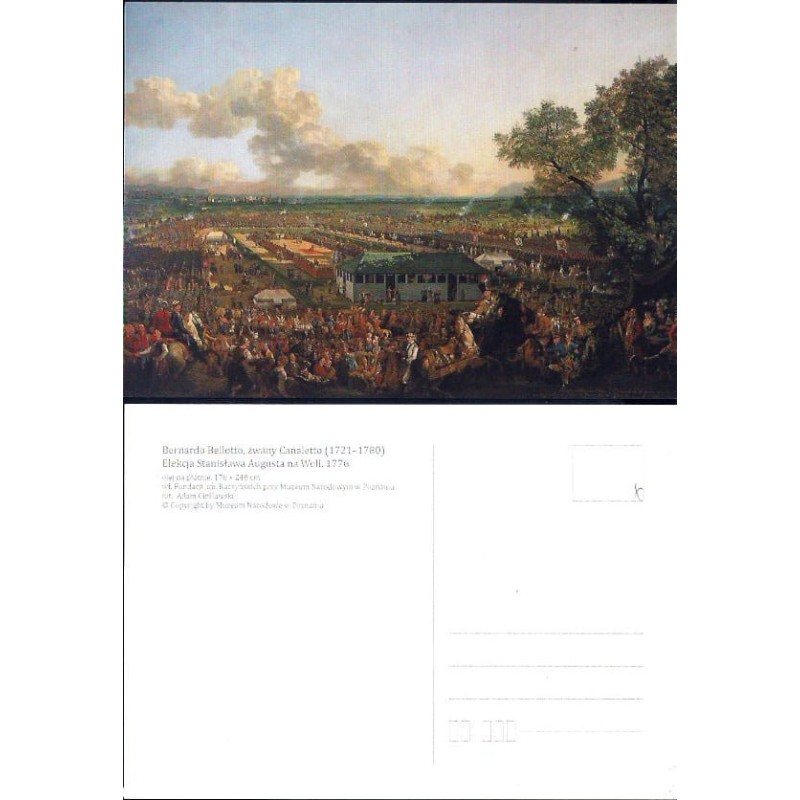 Muzeum N. Poznań, Canaletto, elekcja Stanisława Augusta na Woli