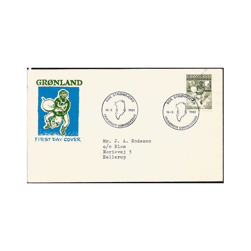 Grenlandia 1961, Bajki. FDC