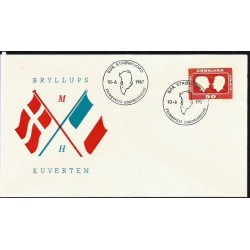 Grenlandia 1967, Rocznica królewskiego ślubu, SŁANIA. FDC
