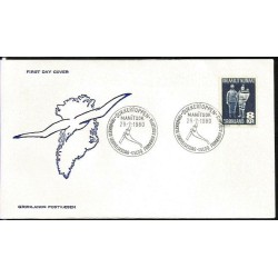 Grenlandia 1980, Rzeźba, Cz. SŁANIA. FDC