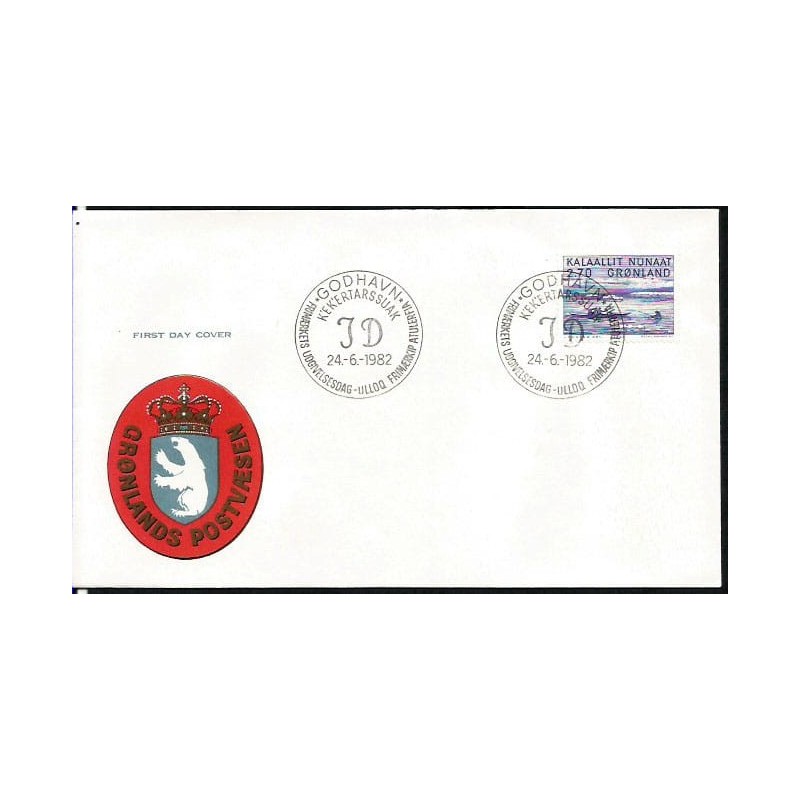 Grenlandia 1982, Morsy, łowiectwo. FDC