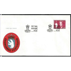 Grenlandia 1983, Królowa, Cz. SŁANIA. FDC