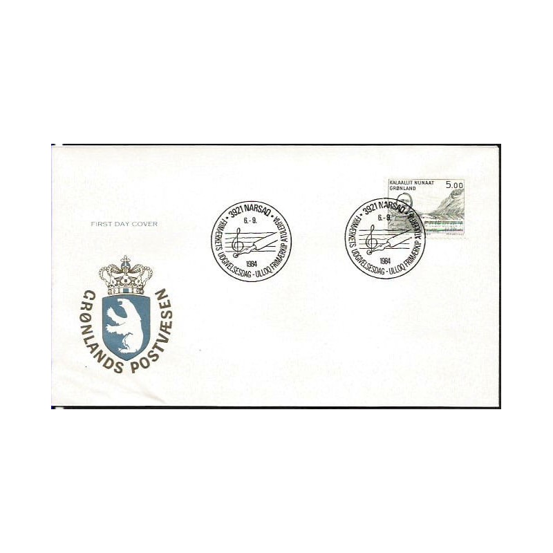 Grenlandia 1984, Muzyka, H. Lund. FDC