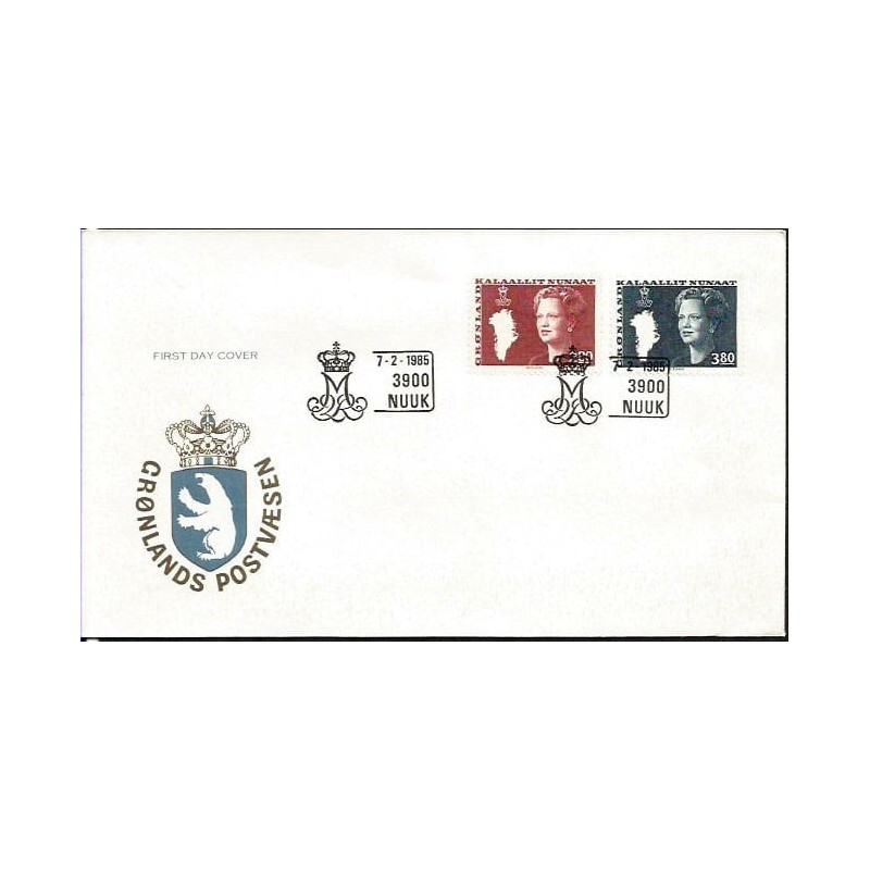 Grenlandia 1985, Królowa, Cz. SŁANIA. FDC