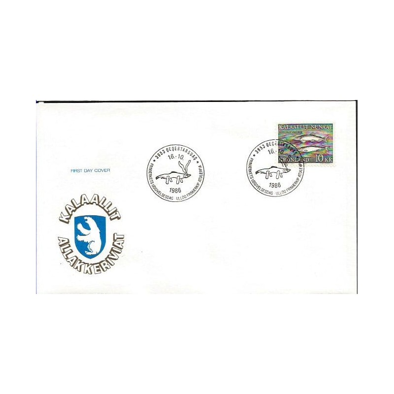 Grenlandia 1986, Ryba gromadnik. FDC