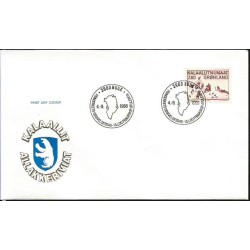 Grenlandia 1986, Sztuka, sanki, wędkarstwo. FDC