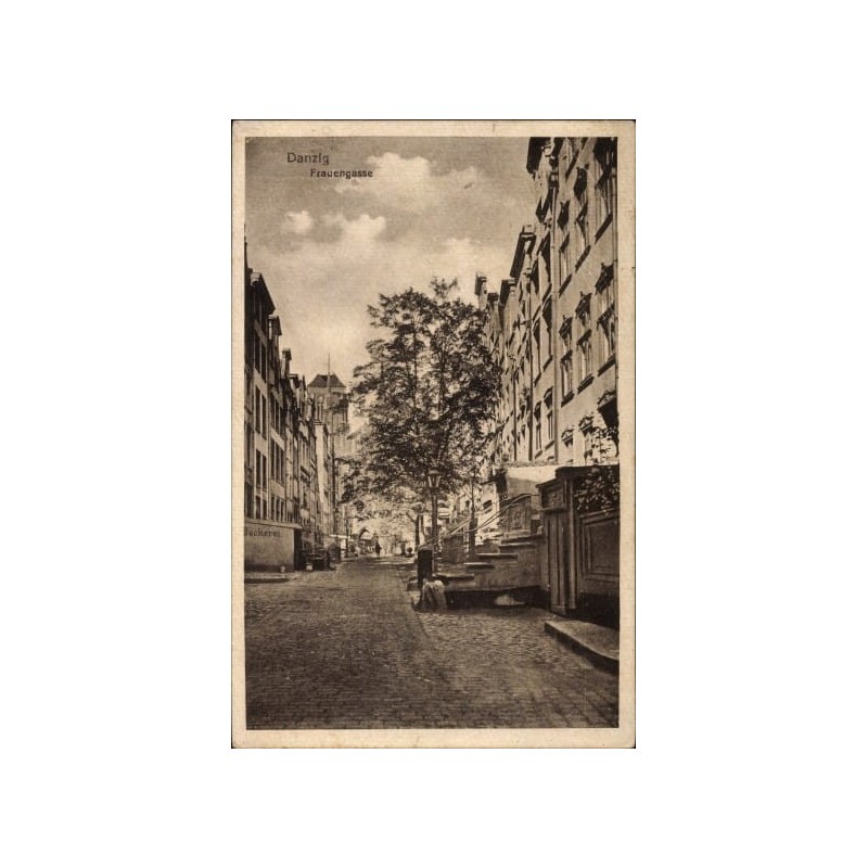 Gdańsk, Frauengasse. Obieg 1921