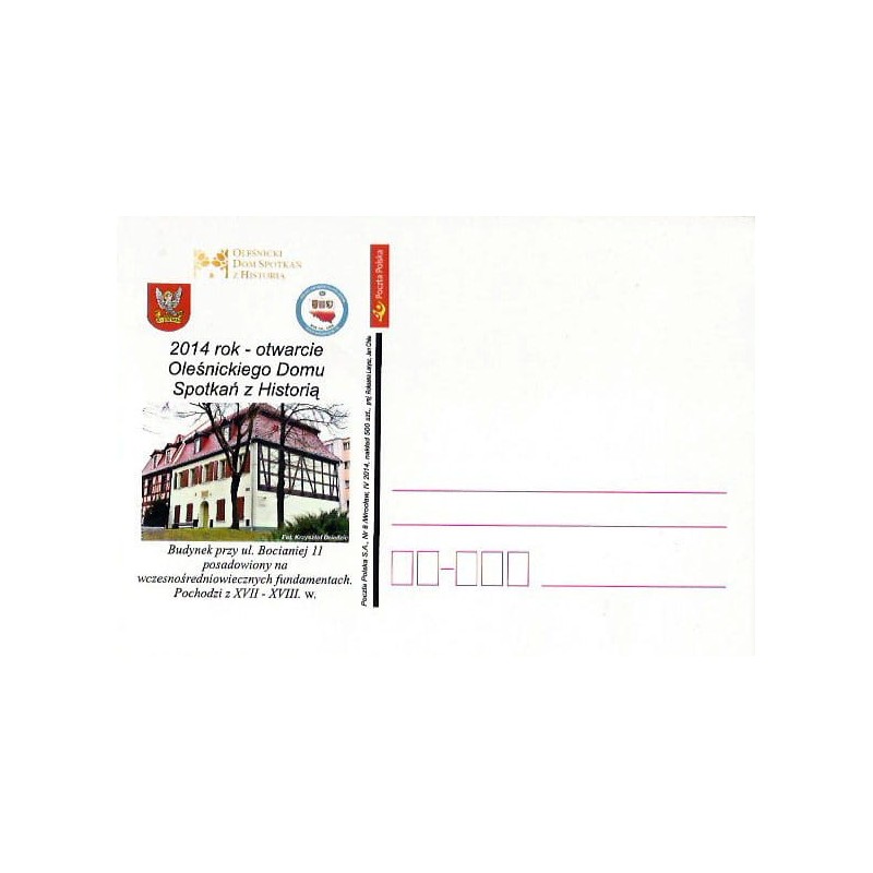 Kartka Wrocław 2014, Oleśnica, historia, architektura, zabytki