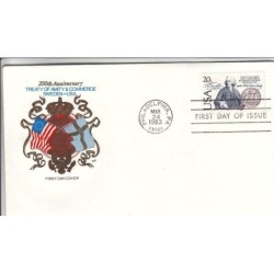 USA 1983, Traktat ze Szwecją. CZ. SŁANIA. FDC