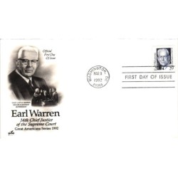 USA 1992, Earl Warren. CZ. SŁANIA. FDC