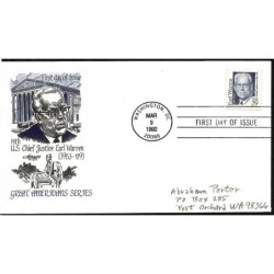 USA 1992, Earl Warren. CZ. SŁANIA. FDC