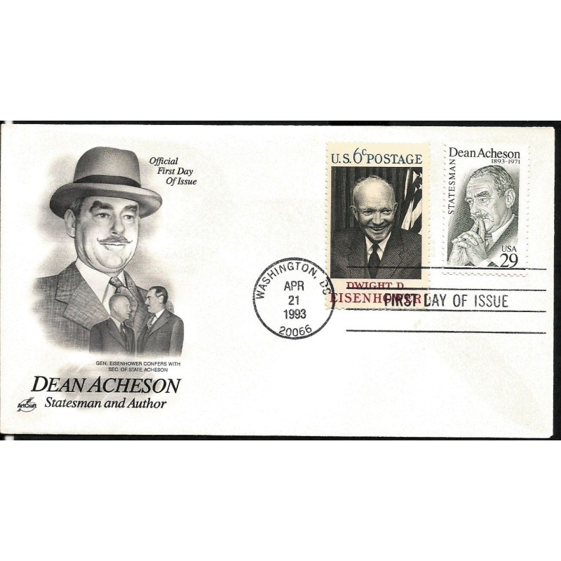 USA 1993, Dean Acheson. CZ. SŁANIA. FDC