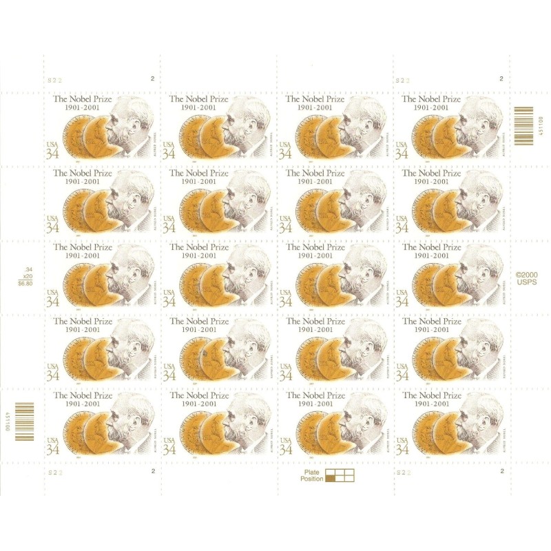 USA 2001, Alfred Nobel. CZ. SŁANIA. Arkusz **