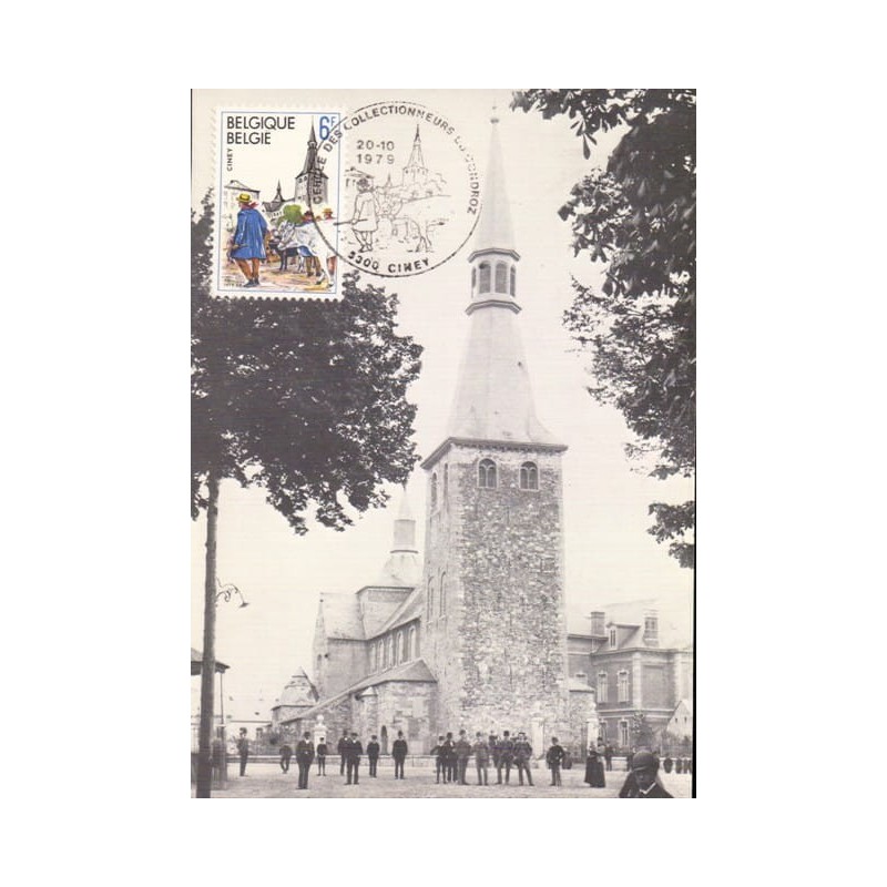 Belgia 1979, Ciney, turystyka, krowy, rolnictwo, hodowla. Karta maksimum