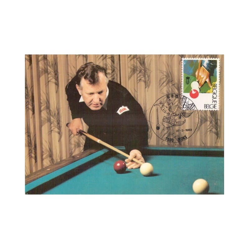 Belgia 1982, Sport: bilard. Karta maksimum