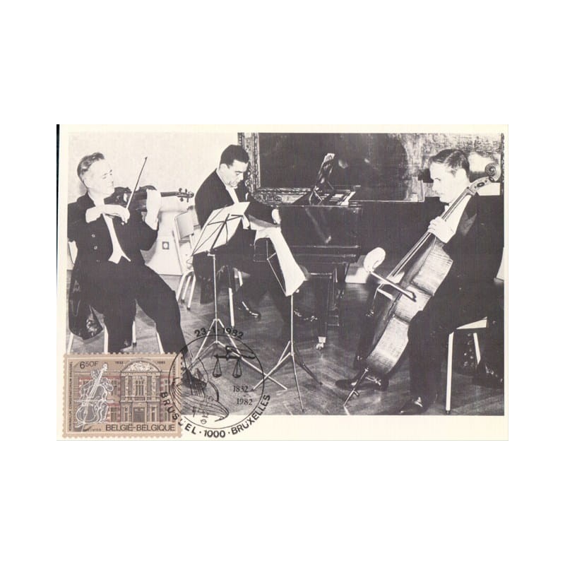 Belgia 1982, Muzyka, konserwatorium. Karta maksimum
