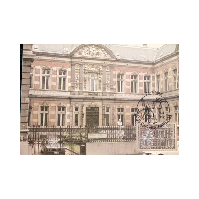 Belgia 1982, Muzyka, konserwatorium. Karta maksimum