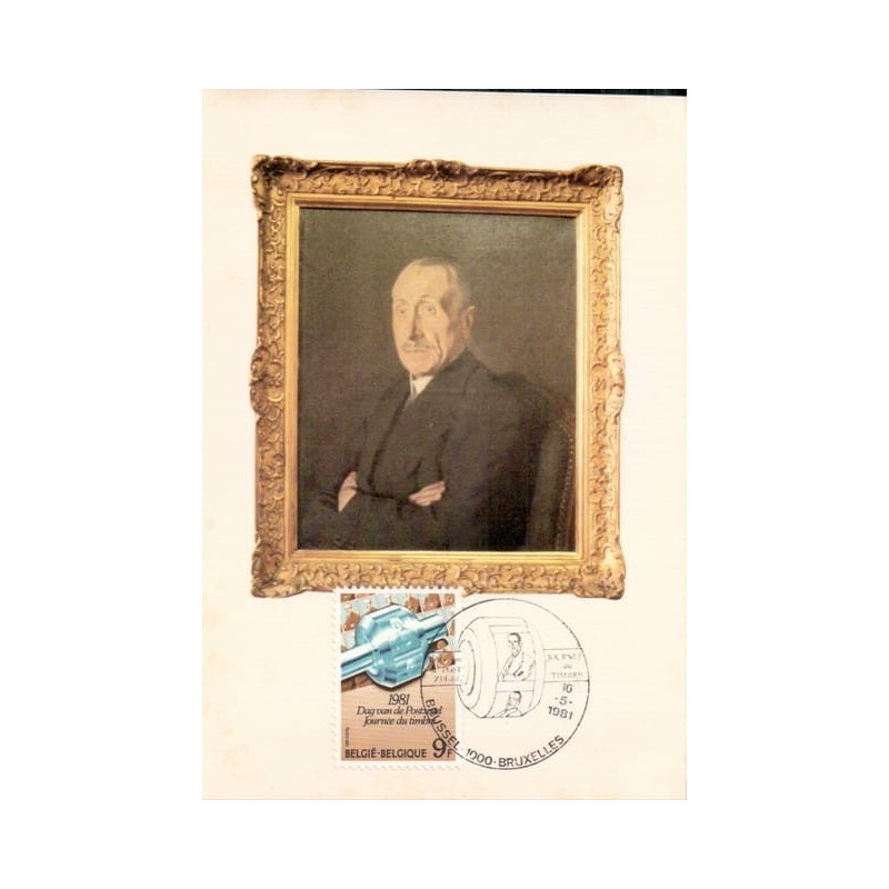 Belgia 1981, Druk znaczka w rolce. Karta maksimum