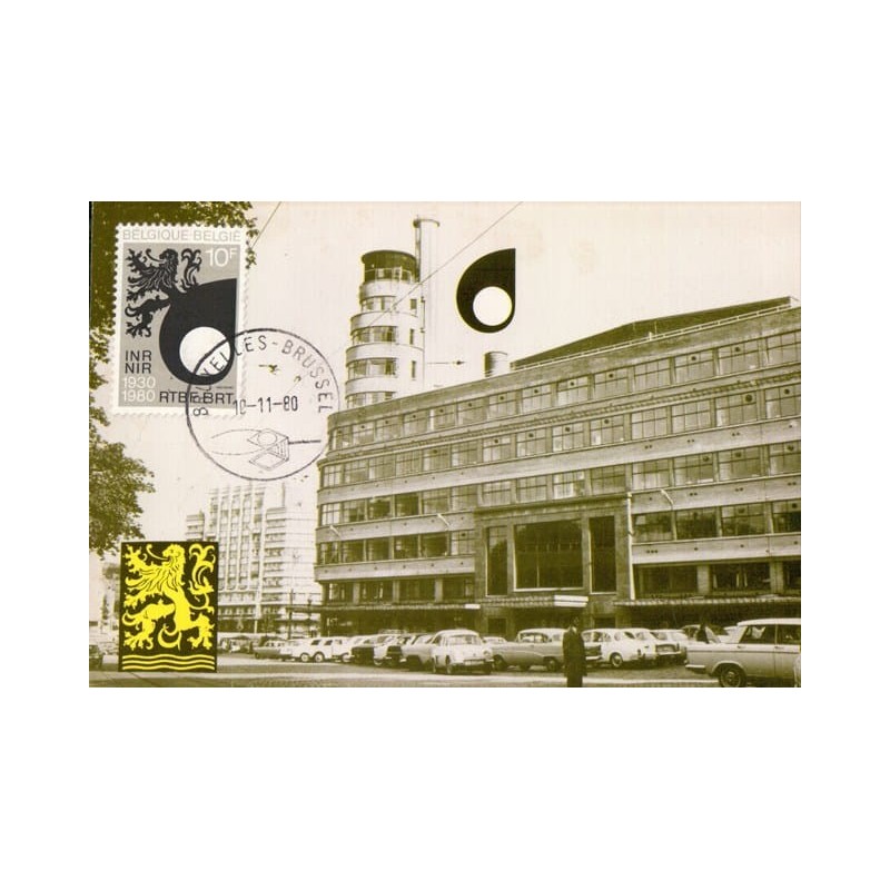 Belgia 1980, Telewizja, publiczny nadawca. Karta maksimum