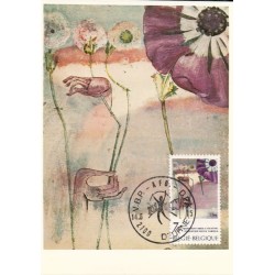 Belgia 1975, Malarstwo. Karta maksimum