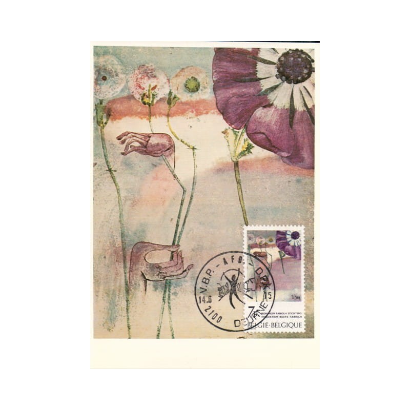 Belgia 1975, Malarstwo. Karta maksimum