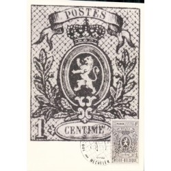 Belgia 1968, Znaczek, WF. Karta maksimum