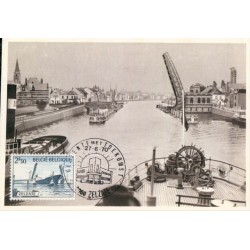 Belgia 1970, Most zwodzony. Karta maksimum