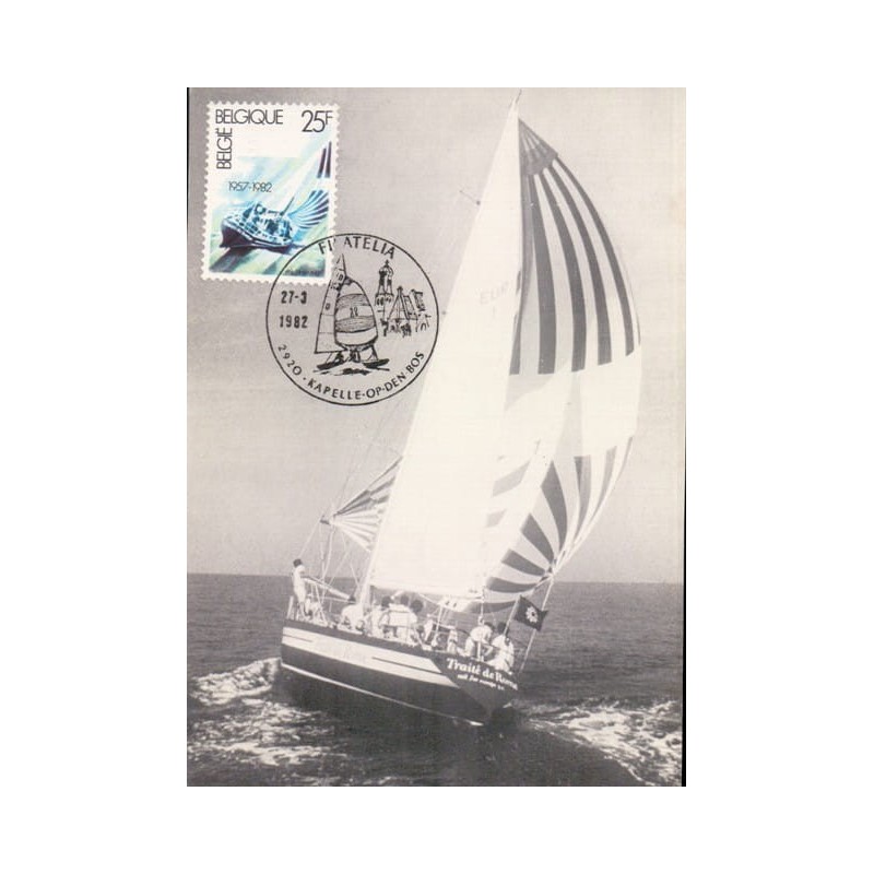 Belgia 1982, Sport: żeglarstwo. Karta maksimum