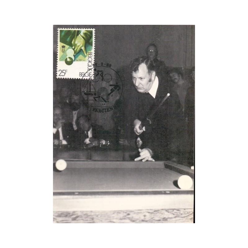 Belgia 1982, Sport: bilard. Karta maksimum