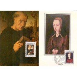 Belgia 1980, EUROPA CEPT, święci. 2 karty maksimum