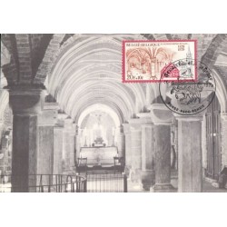 Belgia 1979, Ronse Renaix, klasztor, reliwiarz. Karta maksimum