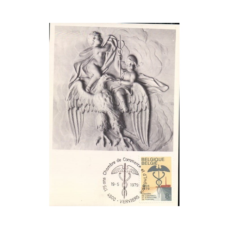 Belgia 1979, Izba handlowa, handel, mitologia, Hermes. Karta maksimum