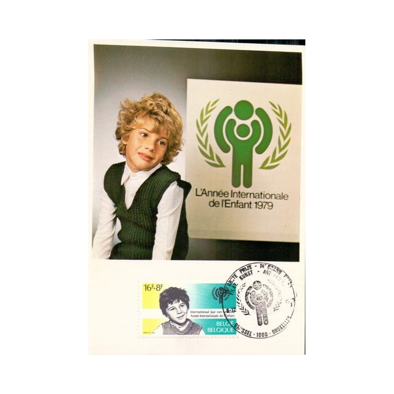 Belgia 1979, Dziecko, rok dziecka, UNICEF. Karta maksimum