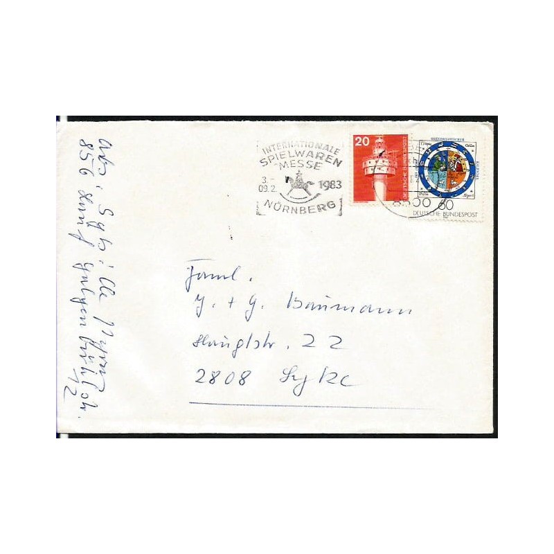 Niemcy 1983, Zabawki, targi, koń na biegunach. Norymberga