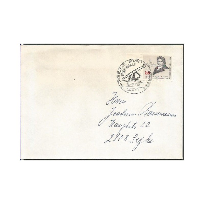 Niemcy 1984, F. W. Bessel, astronomia, matematyka. FDC