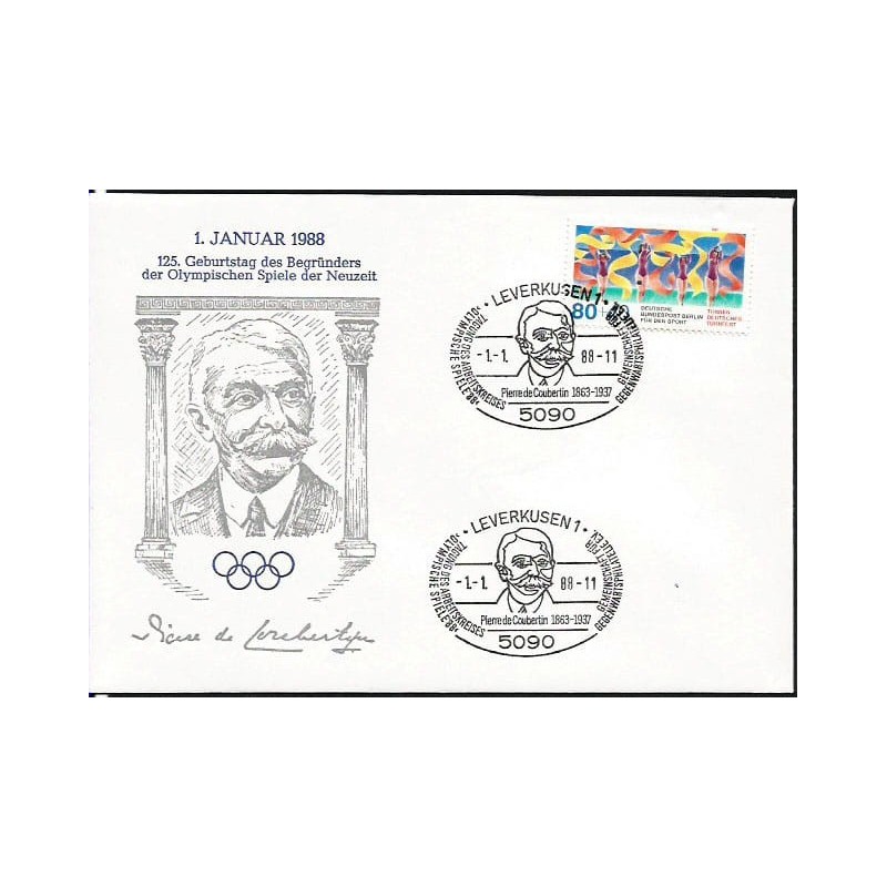 Niemcy 1988, Igrzyska, baron de Coubertin. Leverkusen