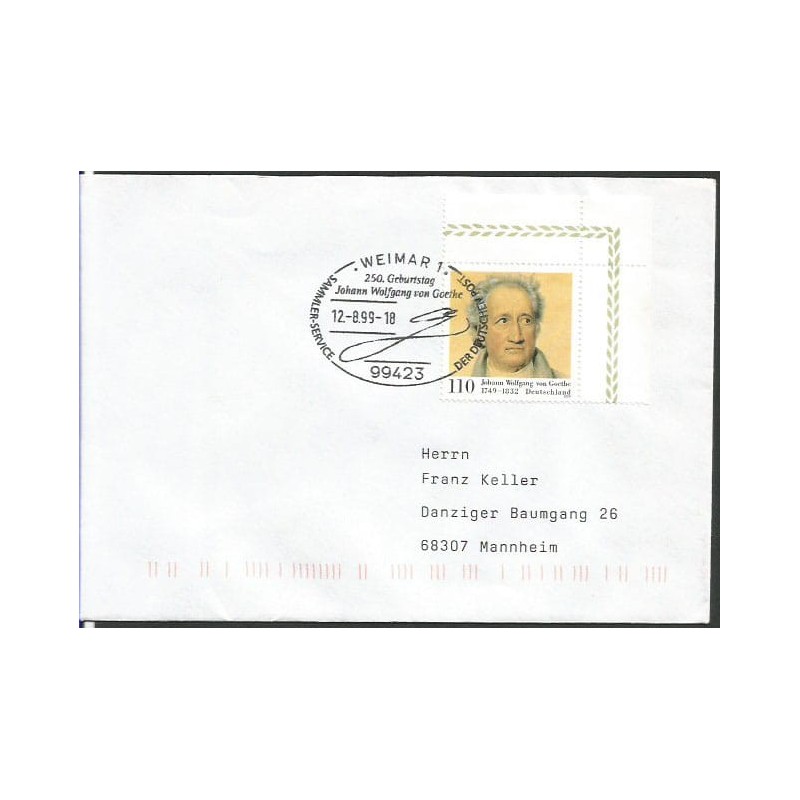 Niemcy 1999, Goethe, poezja. Weimar