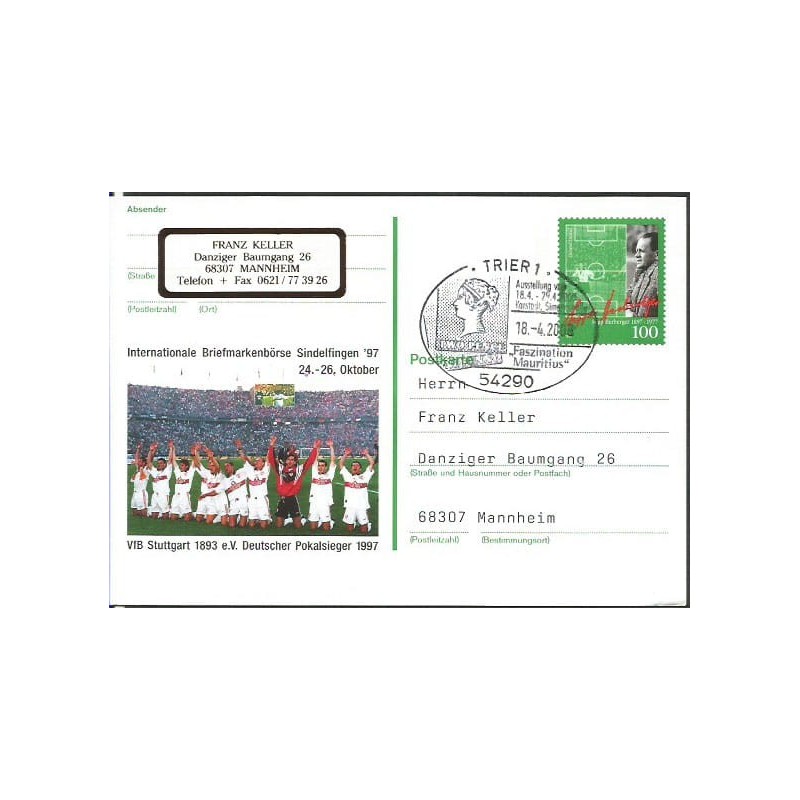 Niemcy 2000, Znaczek Mauritus. Trewir