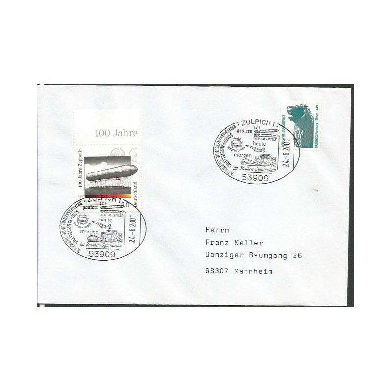 Niemcy 2001, Kolej, sterowiec, Internet, trabant. Zulpich