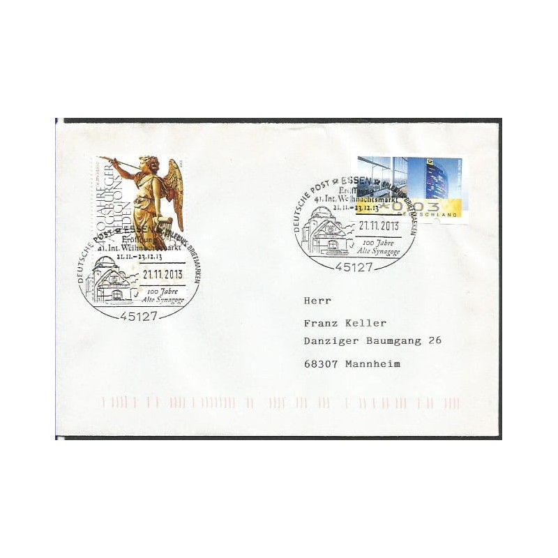 Niemcy 2013, Boże Narodzenie, synagoga. Essen