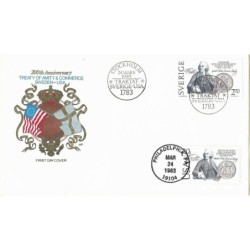 USA 1983, Traktat ze Szwecją. CZ. SŁANIA. Wspólne FDC