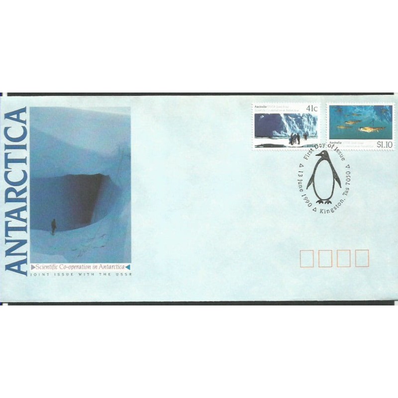 Australia 1990, Pingwin, współpraca z ZSRR. FDC