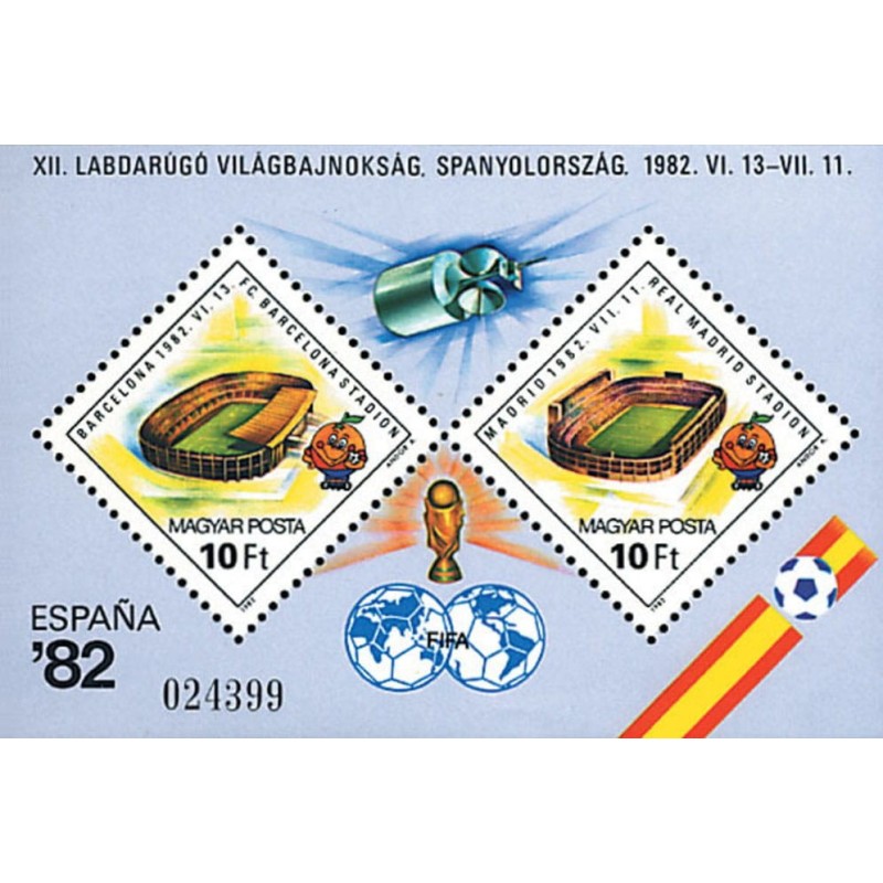 Węgry 1982, Piłka nożna, MŚ Hiszpania. Blok **