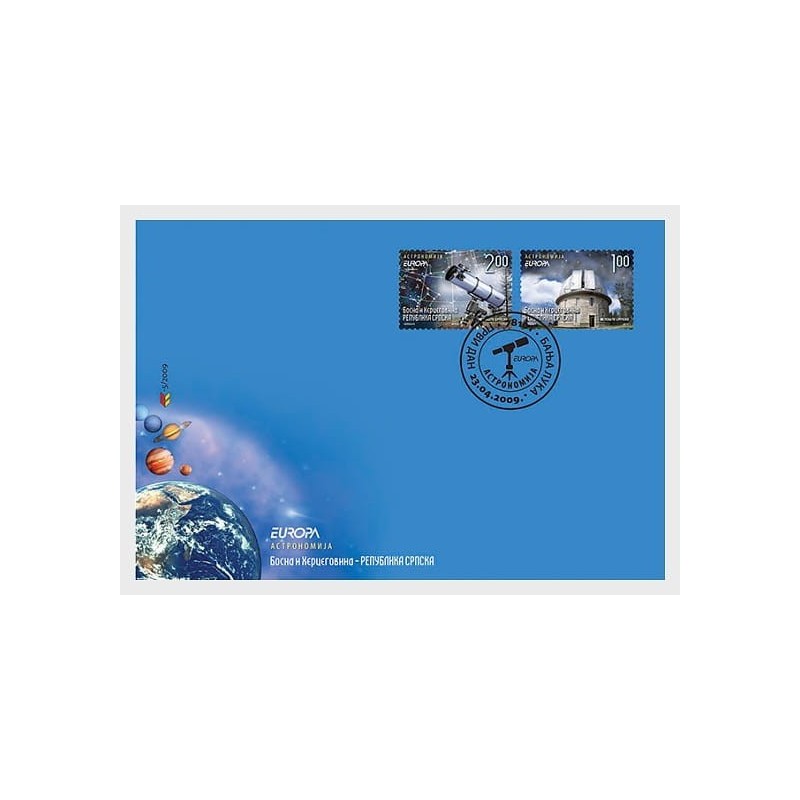 Bośnia 2009, EUROPA CEPT: astronomia. FDC